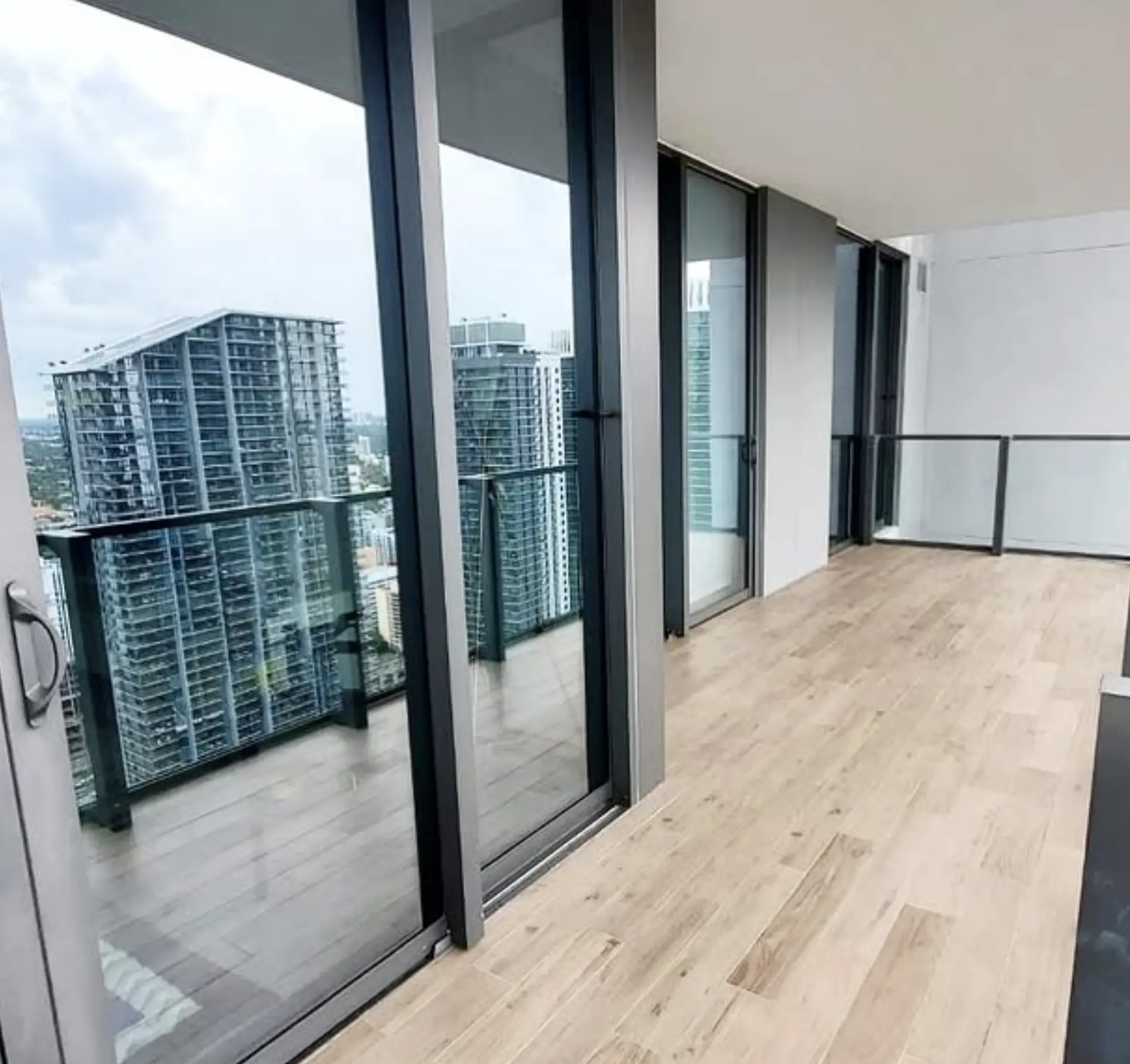 How do you clean an outdoor balcony?